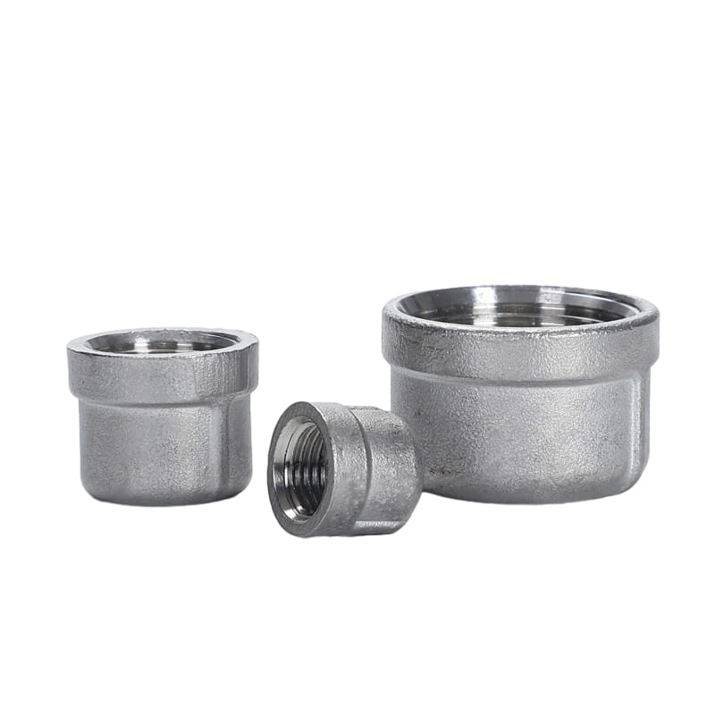 Investment Casting Stainless Steel Pipe End Caps Have Female Thread