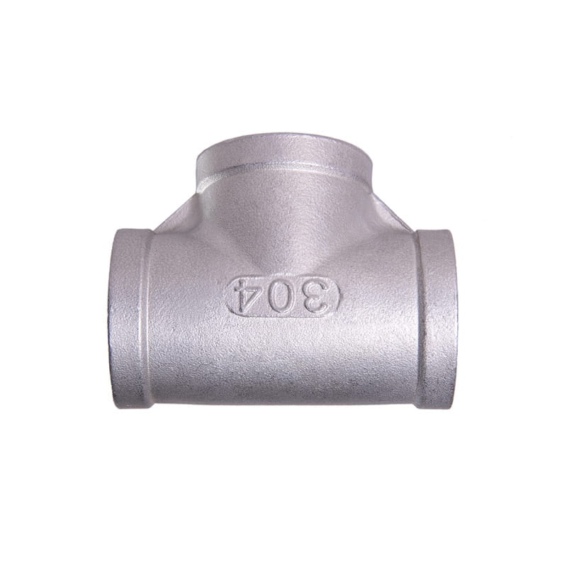 No Need To Weld Cast Female SS Threads Tee Piping Fittings