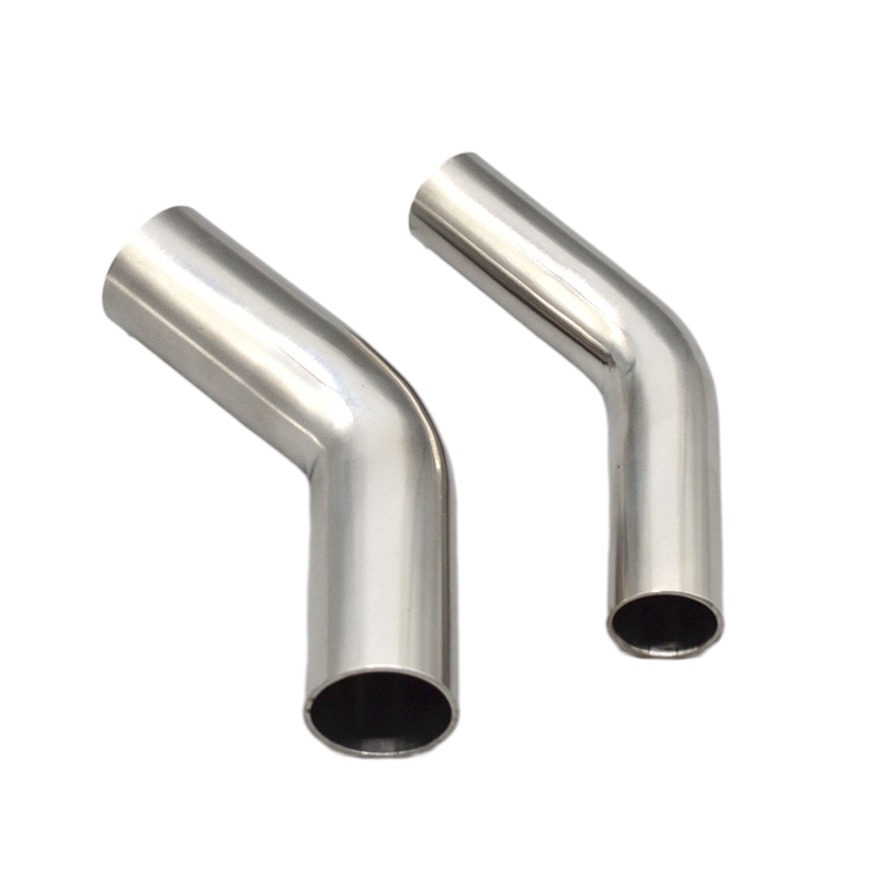 Food Grade High Precision Stainless Steel 45°Long Radius Tube Bends