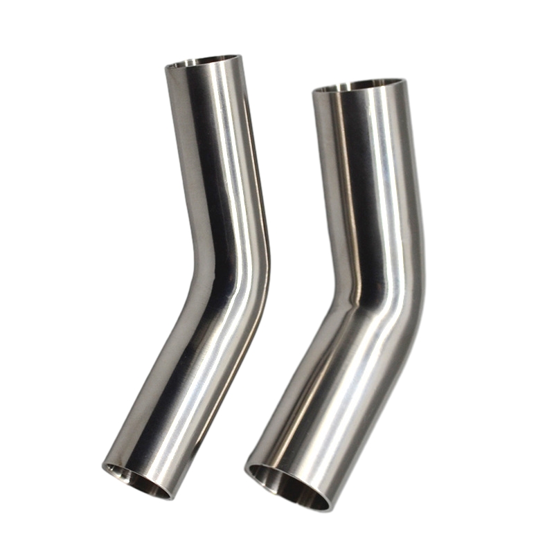 Food Grade High Precision Stainless Steel 45°Long Radius Tube Bends