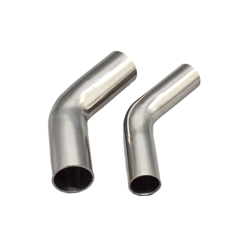 Food Grade High Precision Stainless Steel 45°Long Radius Tube Bends