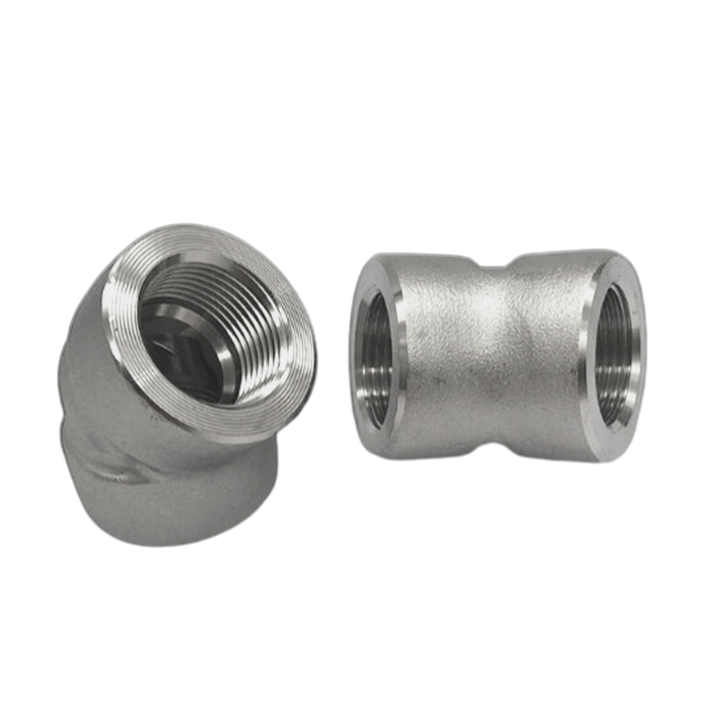 Stainless Steel 45 Degree Elbows Have Female Threads On Either Side