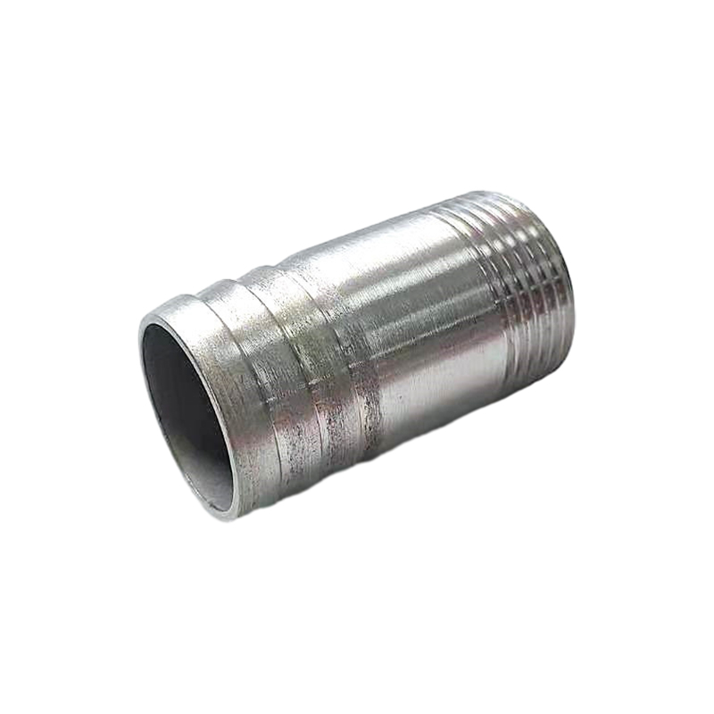 Double Hose Barbed Connector Fitting 316 Stainless Steel Straight Fitting Style