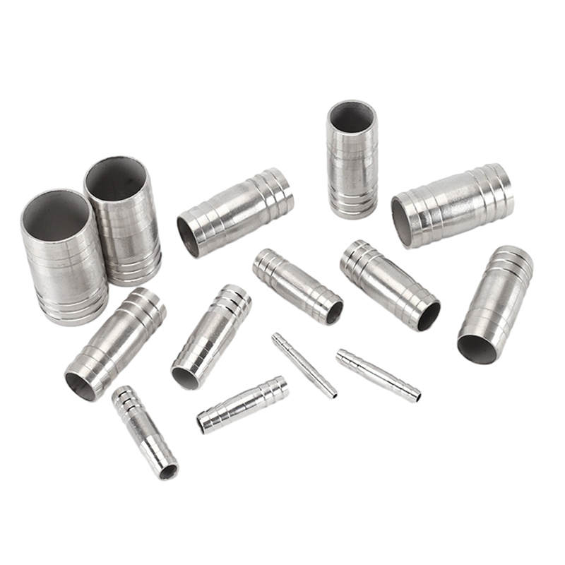 Low Pressure 316 Stainless Stainless Steel Hose Barbed Connector Fittings