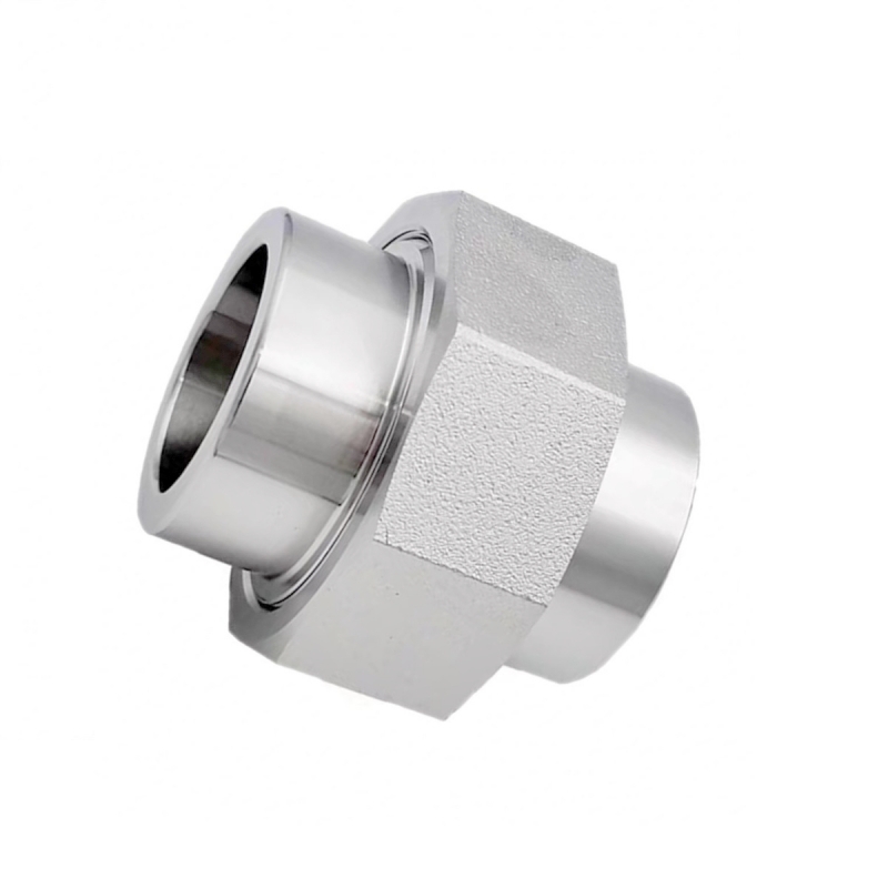 Low Pressure Stainless Steel Union With NPT Threaded Pipe Fittings