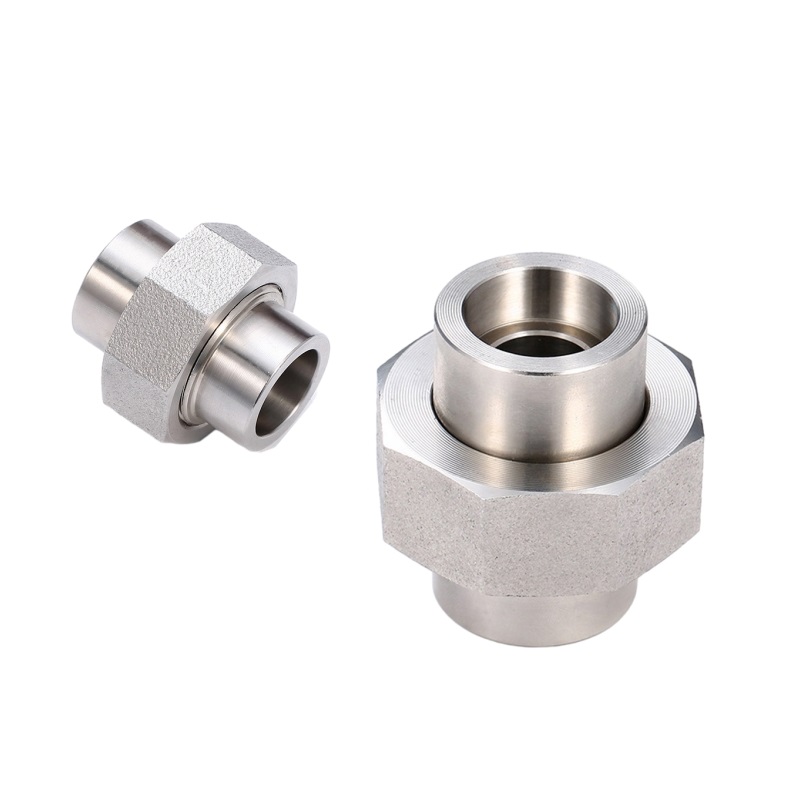 Low Pressure Stainless Steel Union With NPT Threaded Pipe Fittings