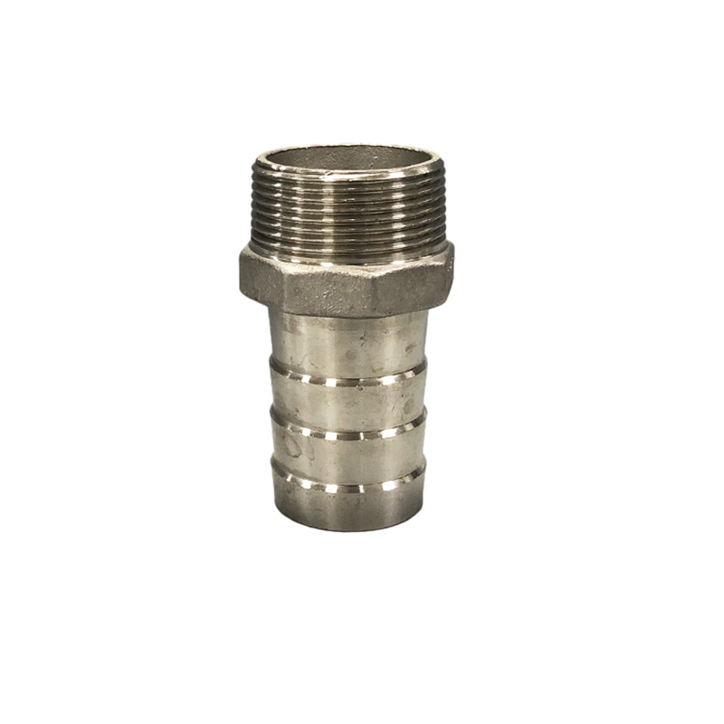 Hose Barbed Nipple Threaded 304 Stainless Steel Casting Tube Fittings