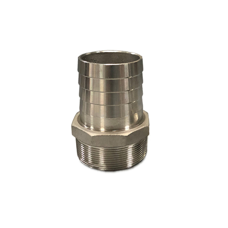 Hose Barbed Nipple Threaded 304 Stainless Steel Casting Tube Fittings