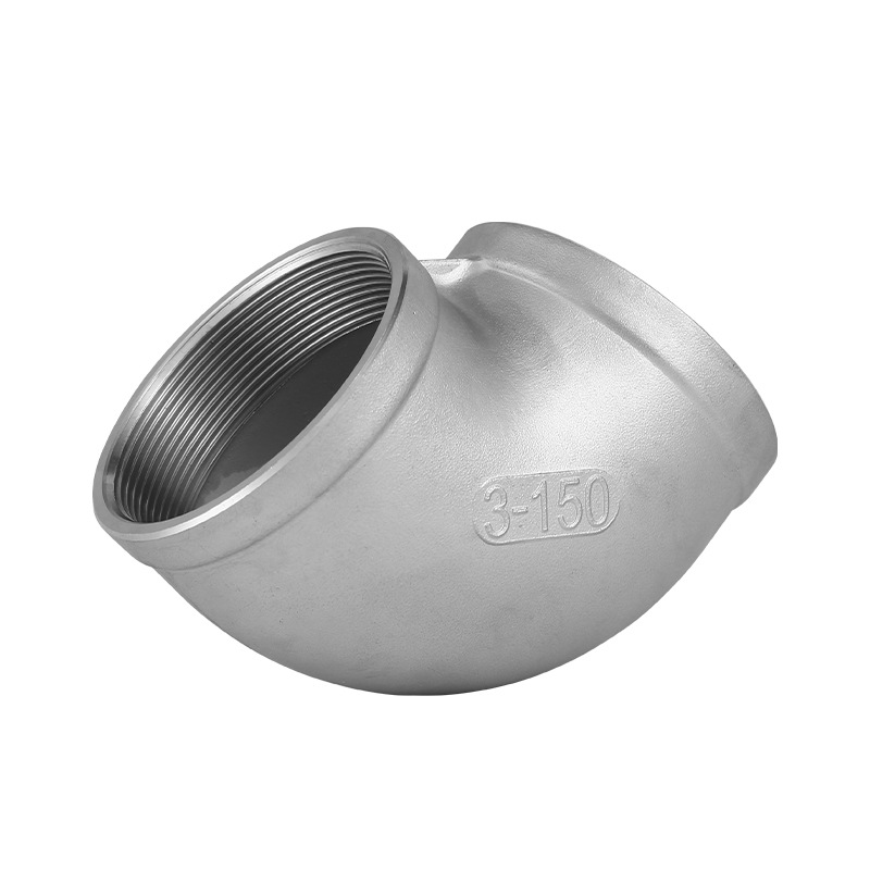 316L Stainless Steel Hot Dipped Threaded 90°Elbow Pipe Fittings