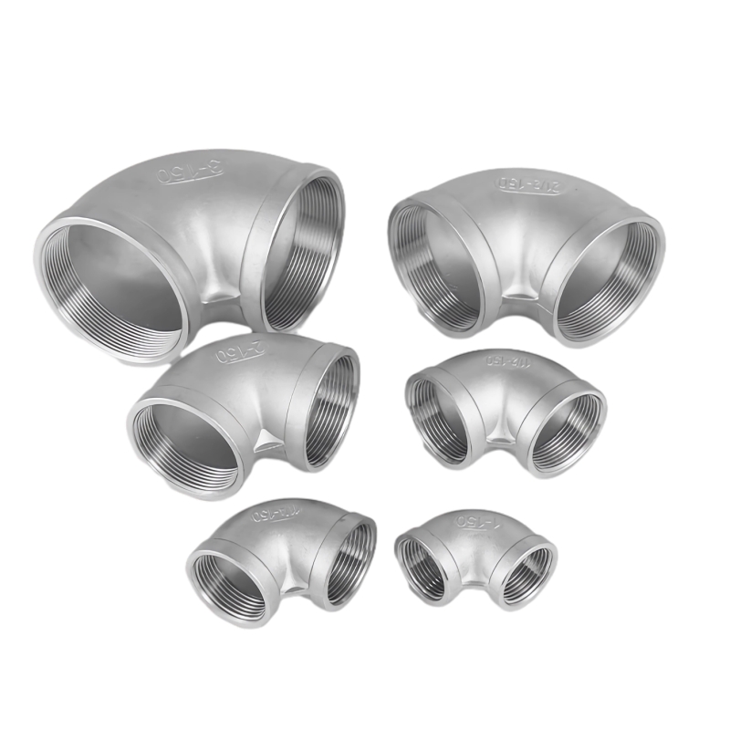 316L Stainless Steel Hot Dipped Threaded 90°Elbow Pipe Fittings