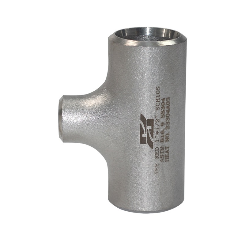 Galvanized Stainless Steel Reducing Tees Fitting Redirect Fluid Flows