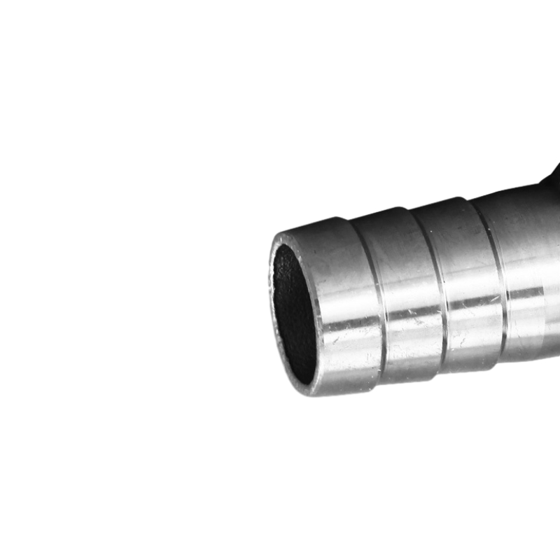 Stainless Steel Barbed Tee Tube Fittings Three-Way Hose Connection