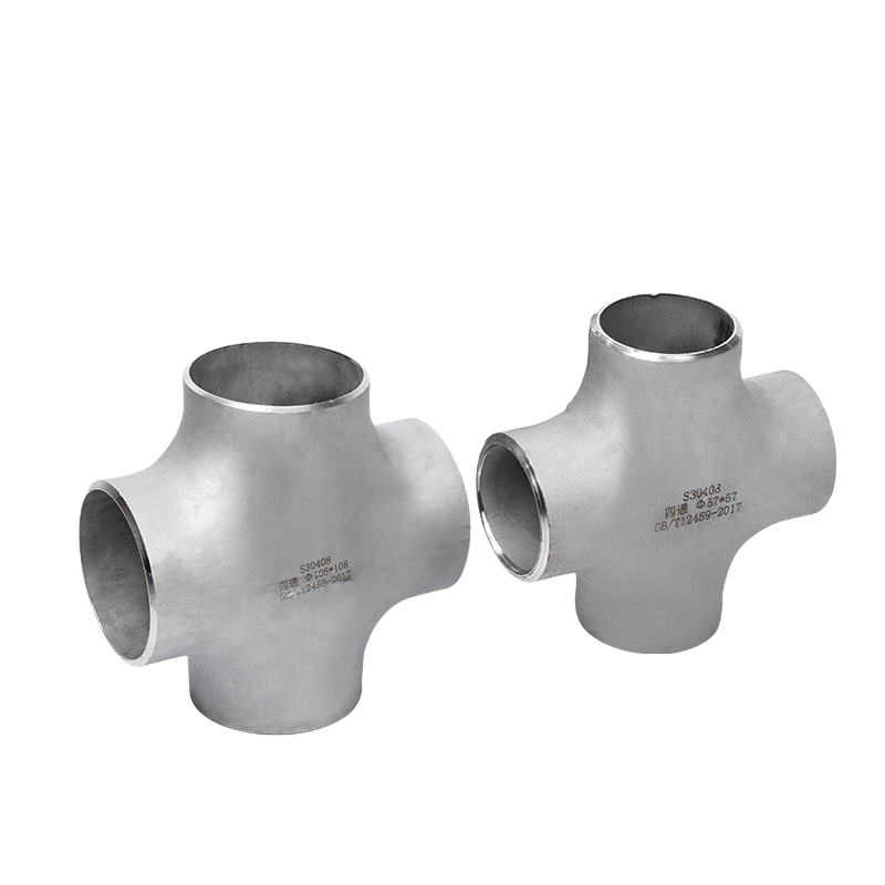 Stainless Steel Equal Tube Cross With Solvent-Welded Sockets