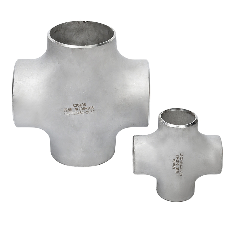 Stainless Steel Equal Tube Cross With Solvent-Welded Sockets