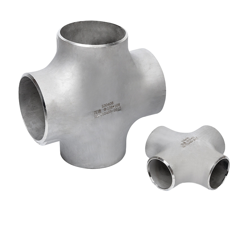 Stainless Steel Equal Tube Cross With Solvent-Welded Sockets