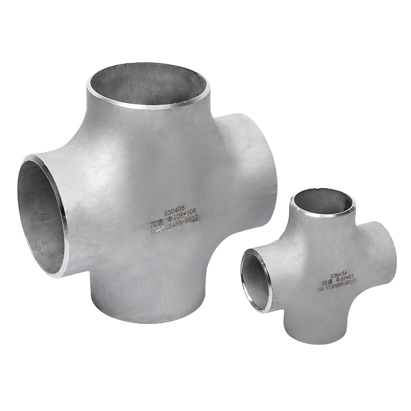 Stainless Steel Equal Tube Cross With Solvent-Welded Sockets