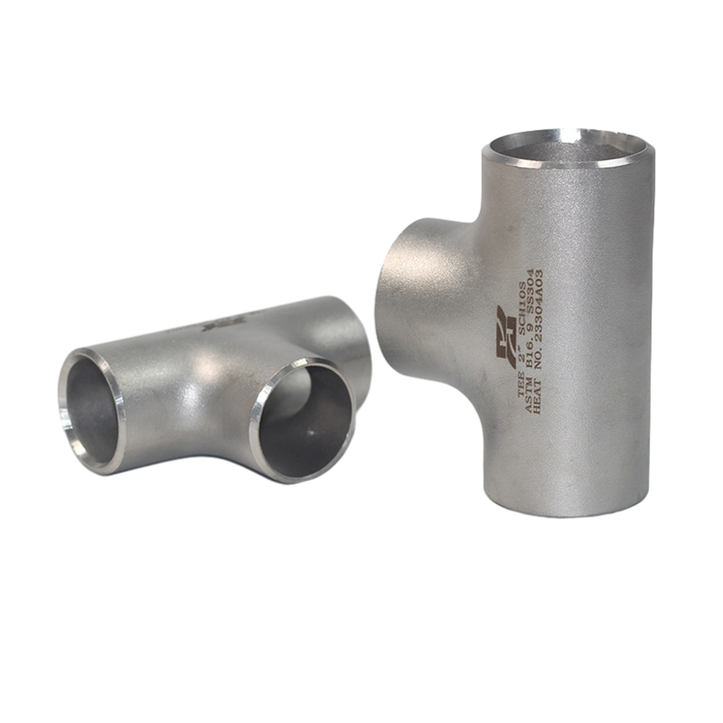 Cold Extrusion Stainless Steel Tube Equal Pipe Tees Fitting