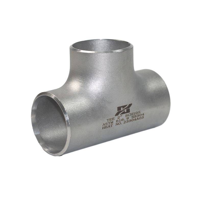 Cold Extrusion Stainless Steel Tube Equal Pipe Tees Fitting